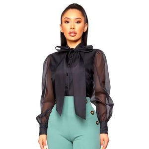 Fashion Nova “May I have your attention blouse”